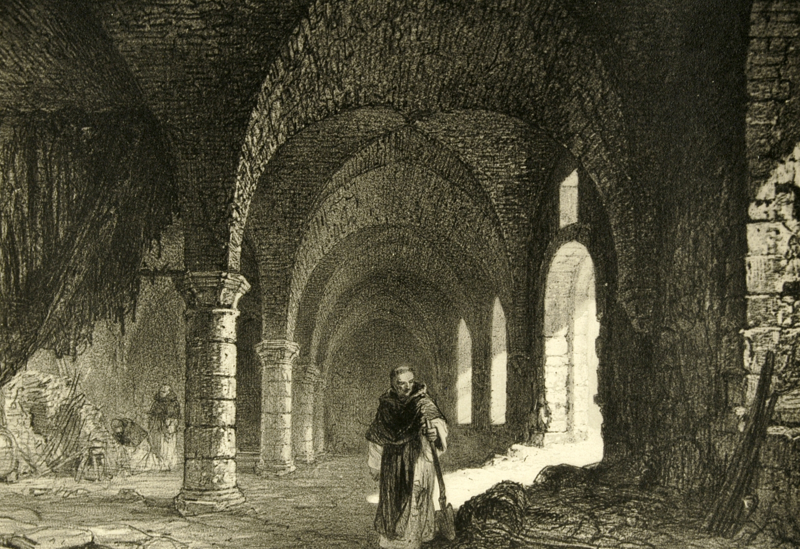 L’abbaye de Fontaine-Daniel, le cellier