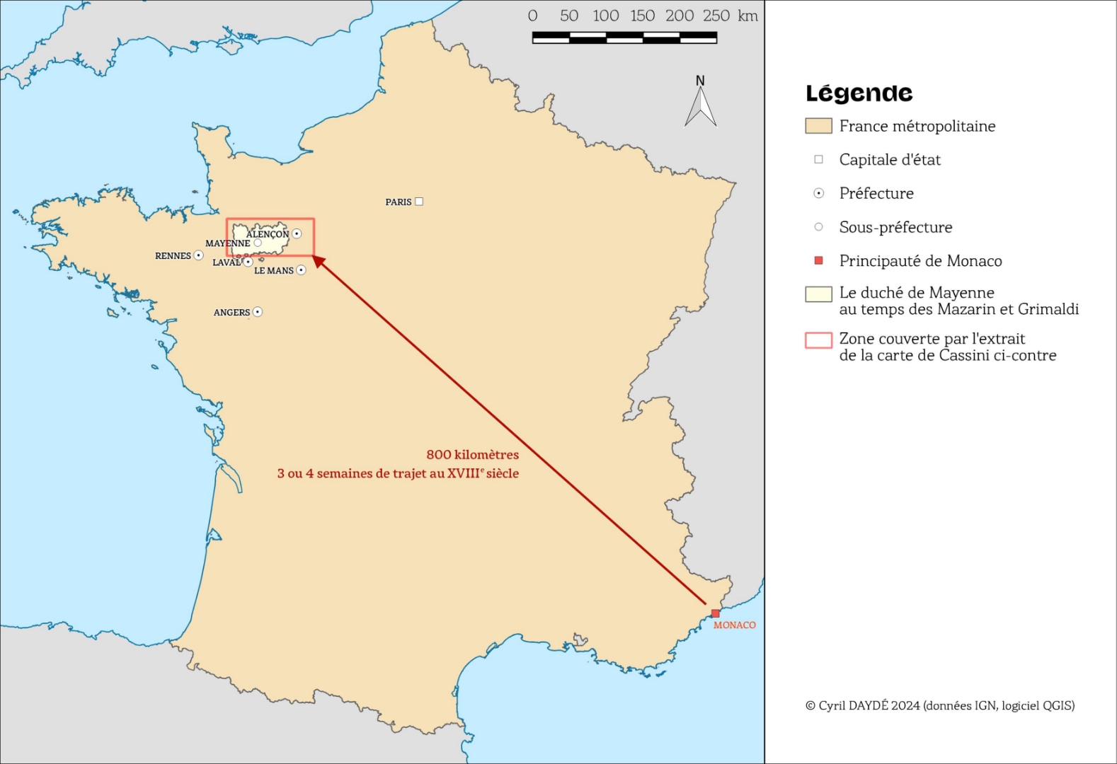Carte de la France